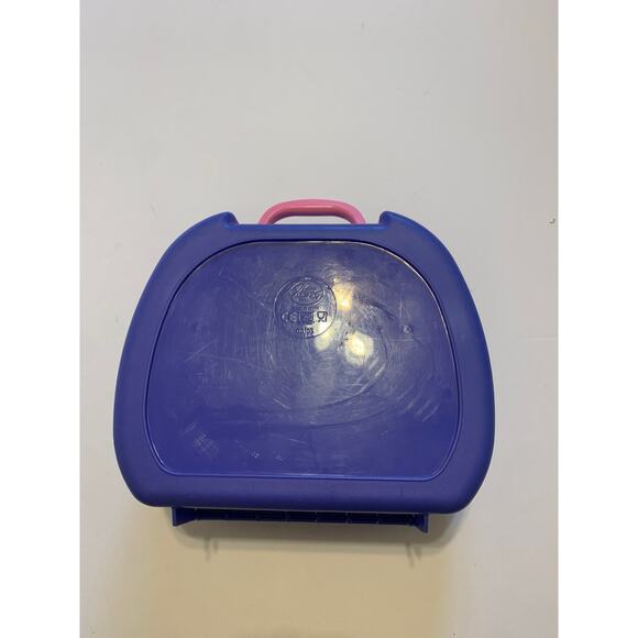 Power Puff Girls Vintage Purple Plastic Hard Case Lunchbox - Picture 2 of 5